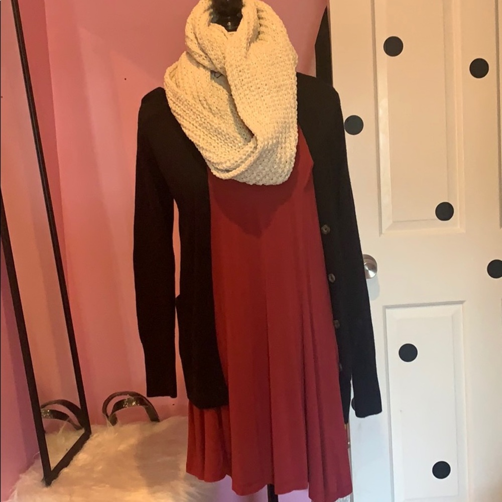 black button cardigan